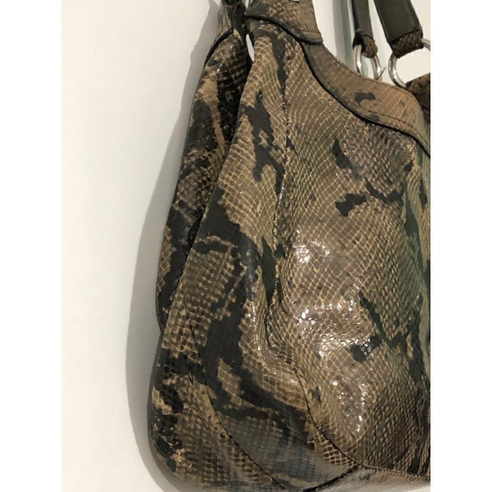 Coach Soho Lynn Python Embossed 3 Compartments Snakeskin Hobo Purse E1120 F17419 - Picture 4 of 7
